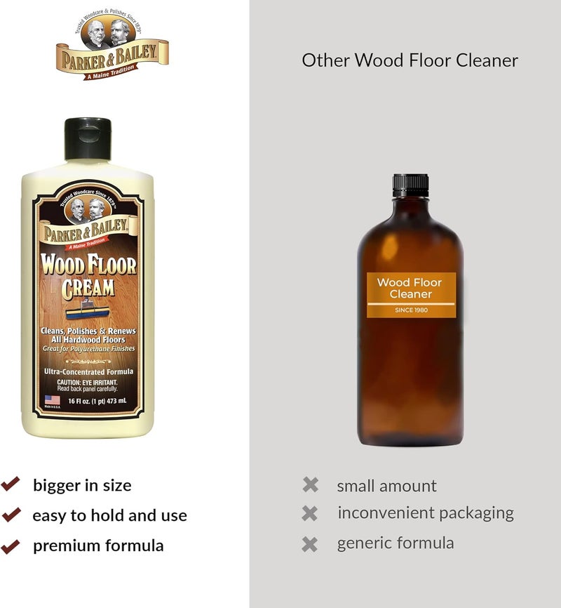 Parker & Bailey Wood Floor Cream - 16oz for Cleaning and Polishing Hardwood Floors - Image 5