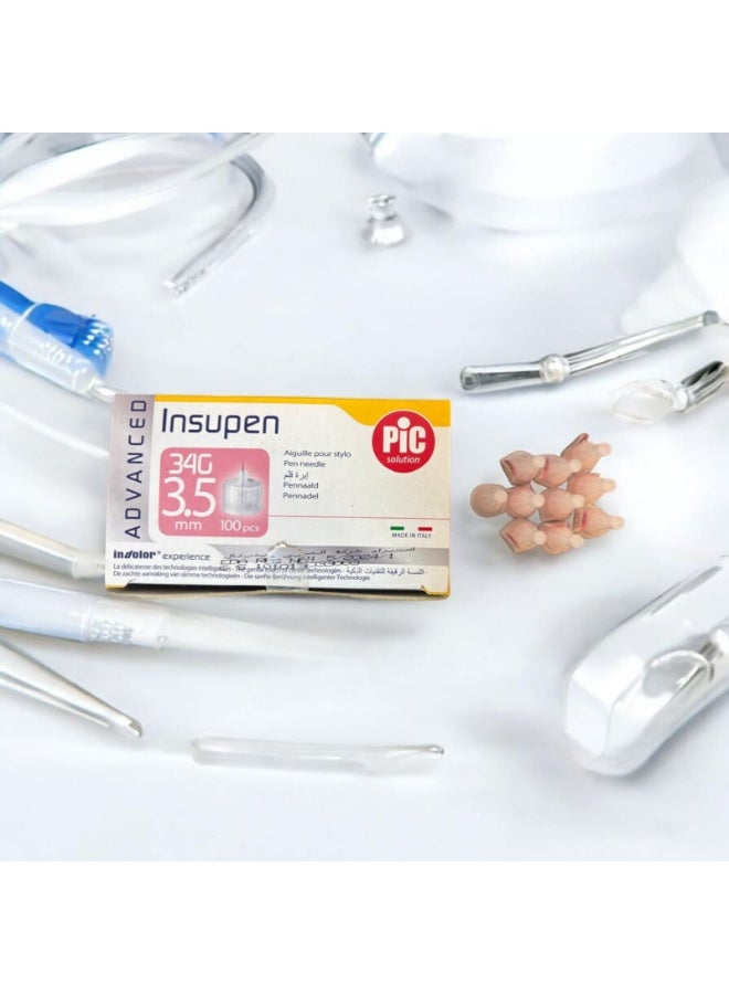 بيك سولوشن سنون  بيك لقلم الانسولين مقاس 3.5,مناسب للأطفال والكبار -عبوة من 10 قطع - Image 4