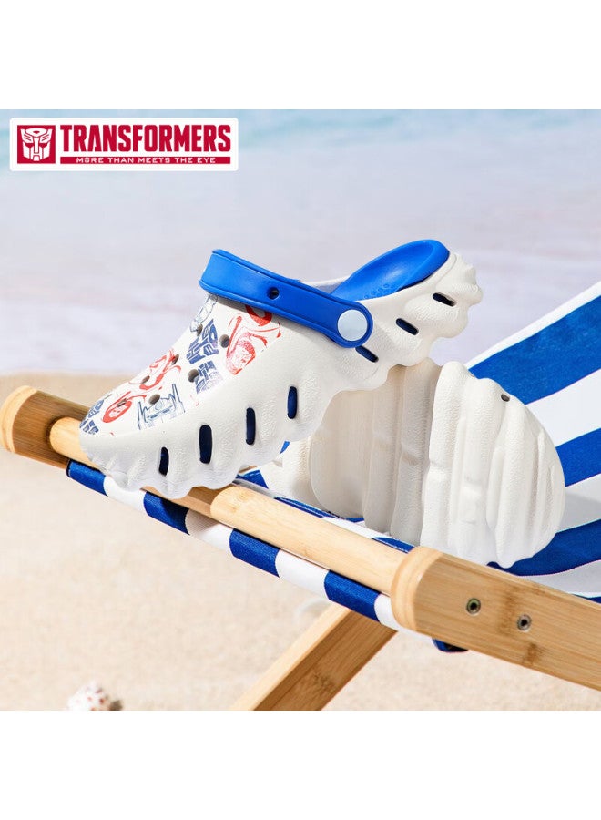 Transformers Children's Slippers, Big Boys And Girls Sandals, Baby Clogs, Beige/royal Blue, Size 38/39 - Image 2