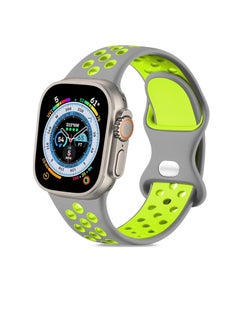 Strap Compatible with Apple Watch Band 49mm 45mm 44mm 42mm  Breathable Silicone Sport Replacement Wristband Strap for iWatch Ultra/Ultra2 Series 9/8/7/6/5/4/3/2/1/SE/SE2