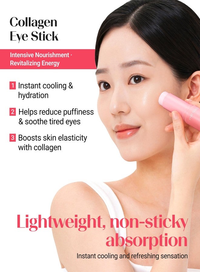 THESAEM Iceland Hydrating Eye Stick Bundle - 2 Pack (Hydrating + Collagen) 0.38 oz each - Cooling Balm for Dark Circles, Puffiness & Wrinkles - Under Eye Treatment with Niacinamide & Collagen - Image 5