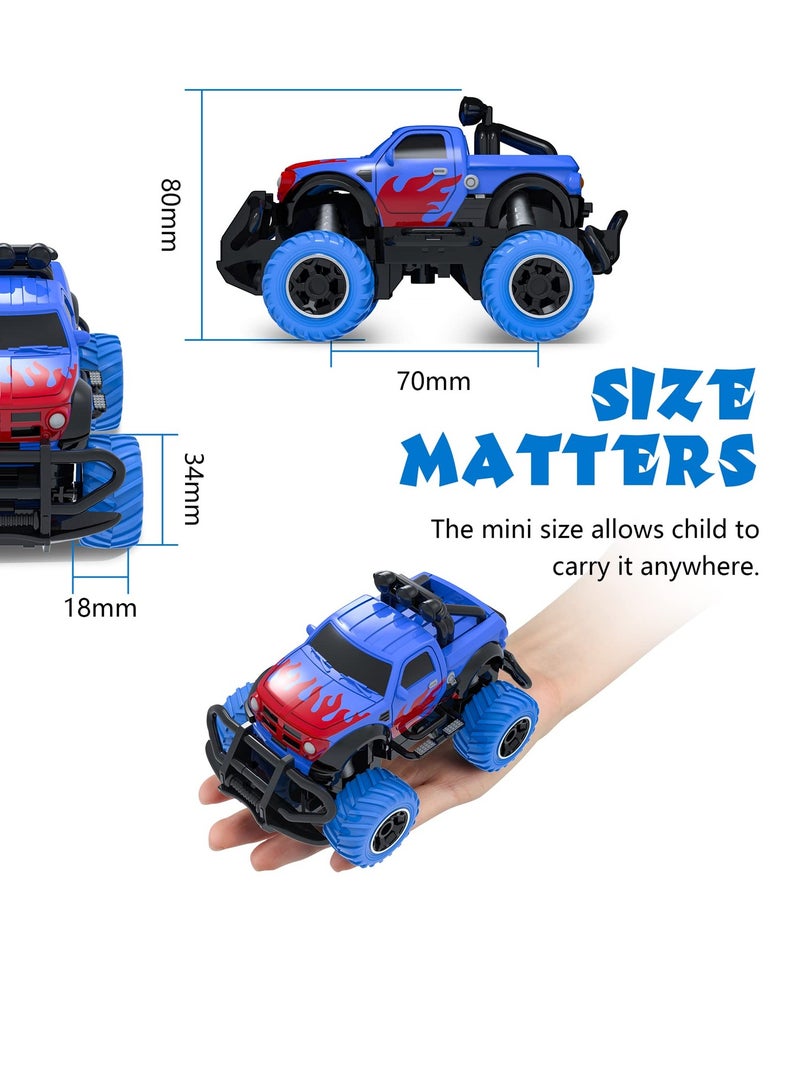 Zikra Remote Control Racing Car, Outdoors Toys, RC Toys for 4-5 Year Old Kids, Race Car Toys Remote Control Trucks, Toddlers Toys Mini Sport RC Car, for Toddlers Birthday Gifts (Blue) - Image 2