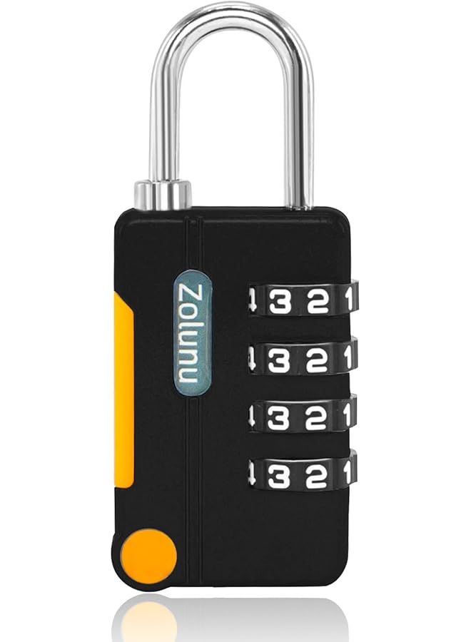 Zolunu Zolunu Combination Padlock, Combination Lock 4 Digit for School Gym Sports Locker, Fence, Gate, Toolbox, Case, Backpack, Hasp Cabinet Storage  - Image 1