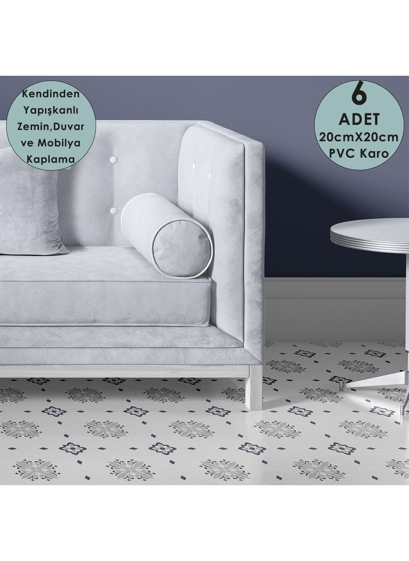 Technosmart 6PCS 20CM×20CM Self Adhesive Wall Covering Kitchen Bathroom PVC Sticker Decoration  - Image 3