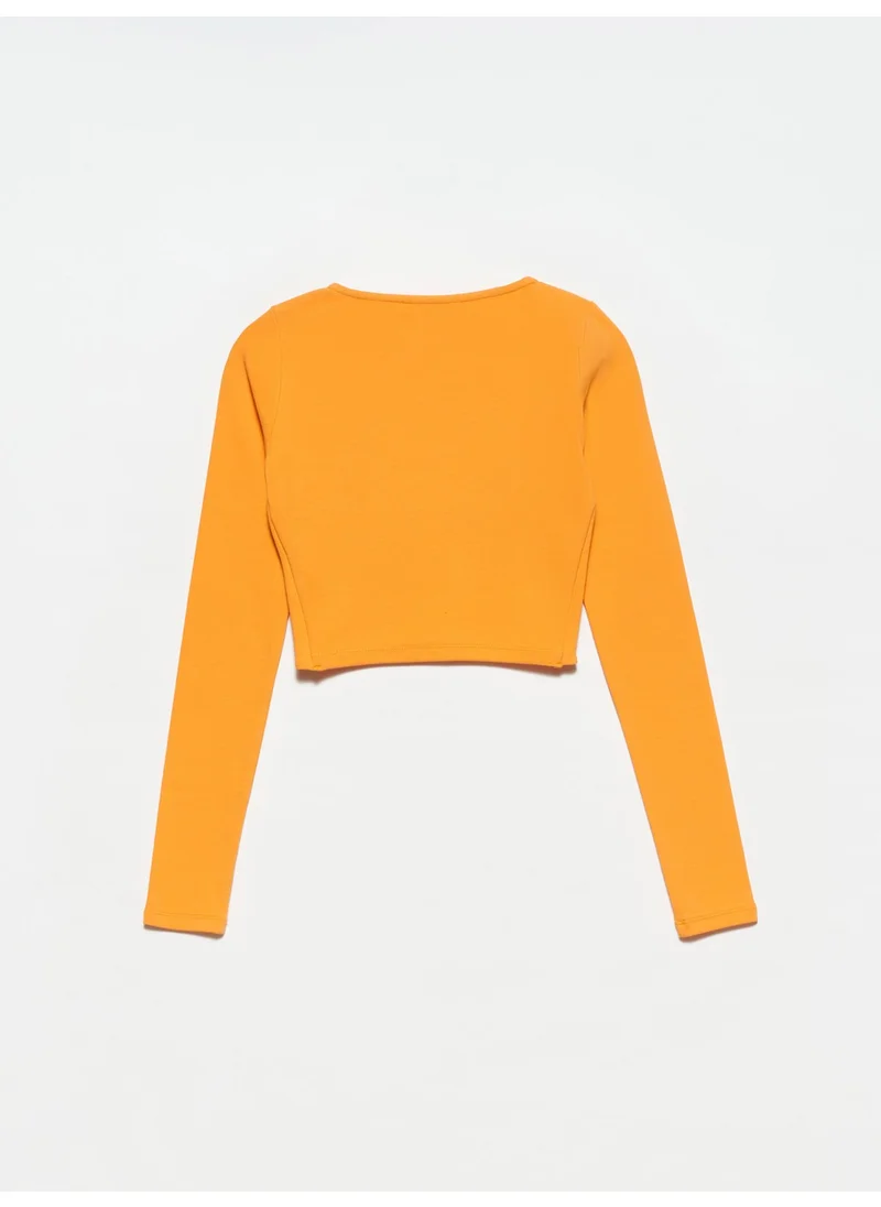 ديلفين 30111 Long Sleeve Top-Orange