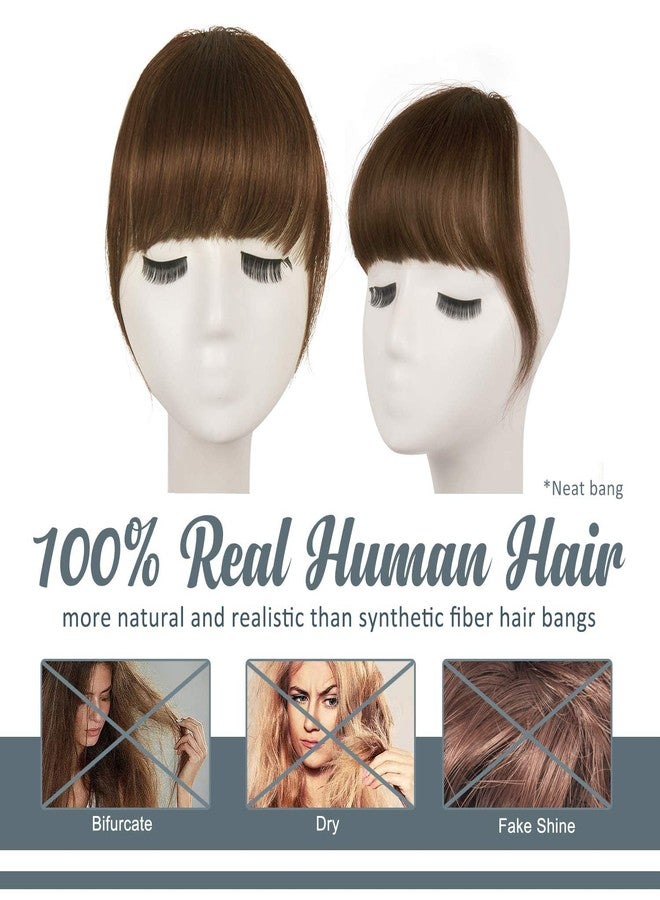 بارسدار وصلات شعر بارسدار من شعر بشري طبيعي - وصلات شعر من شعر بشري طبيعي للنساء - غرة كثيفة بنية متوسطة مع غرة جانبية - شعر طبيعي - Image 2