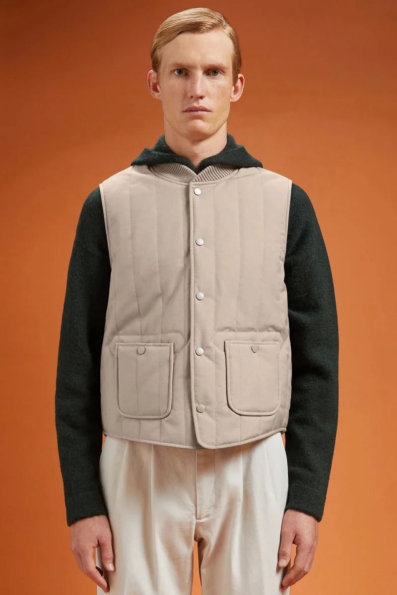 Men's padded gilet - Beige