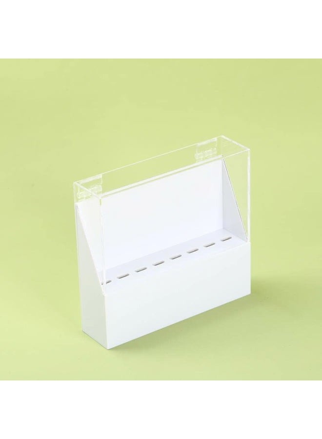 LIXIMMAZN Dust-proof 8 Holes Tweezers Holder, Eyelash Extensions Supplies Acrylic Display, Acrylic Rack Storage Eyelash Extension Tools with Dust Cover Durable Tweezer Display Stand Salon - Image 3