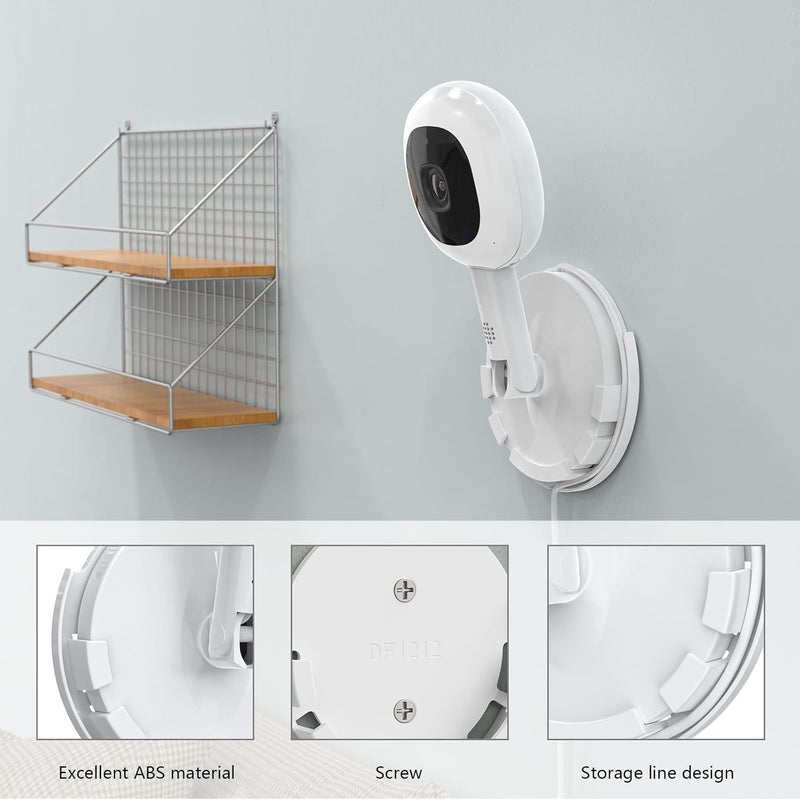 TIUIHU Wall Mount for Nanit Pro 1080p HD Smart Baby Monitor and Flex Duo Stand - Image 4