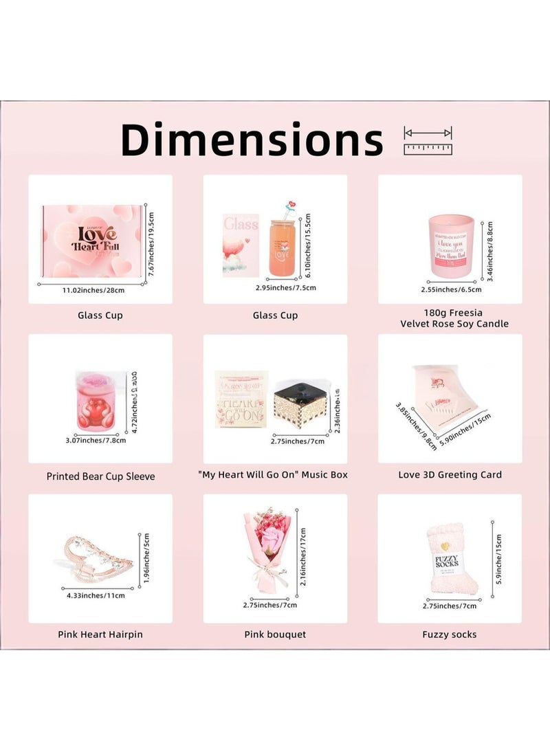 Gifts Basket for Women - Birthday Gifts for Women, Inspirational Gift,Unique Gift Ideas for Women,  Relaxing Care Package for Women Gifts for Her Wife Bestie Sister Female Friend Gift(Ramadan/Anniversary Gift) Pink - Image 2