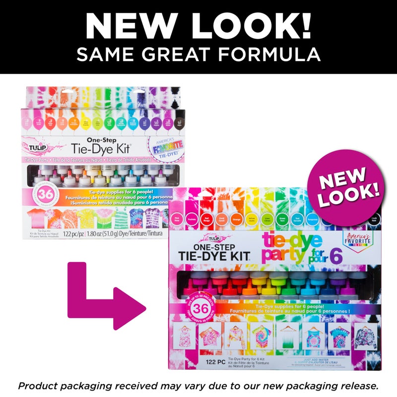 Tulip One Step Tie Dye Kit: Tie Dye Party Supplies, 18 bottles - Image 2
