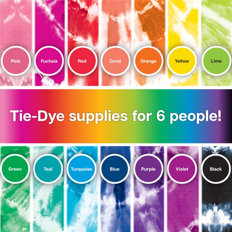Tulip One Step Tie Dye Kit: Tie Dye Party Supplies, 18 bottles - Image 5