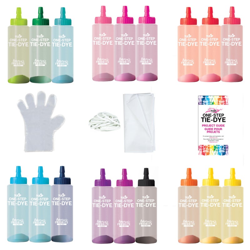 Tulip One Step Tie Dye Kit: Tie Dye Party Supplies, 18 bottles - Image 3