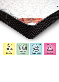 KARNAK Karnak Sleepy Heads Reversible Bonnell Spring Mattress (Medium Feel) Thickness 23cm - 180 x 190cm (UK - Short Super King Size)  - Image 1