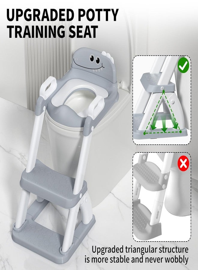 AJVV Potty Training Seat for Toddlers, 2 in 1 Potty Training Toilet with Anti-Slip Pad Step Stool, Toddler Toilet Seat for Boys and Girls (Include 2 Ducks) - Image 2