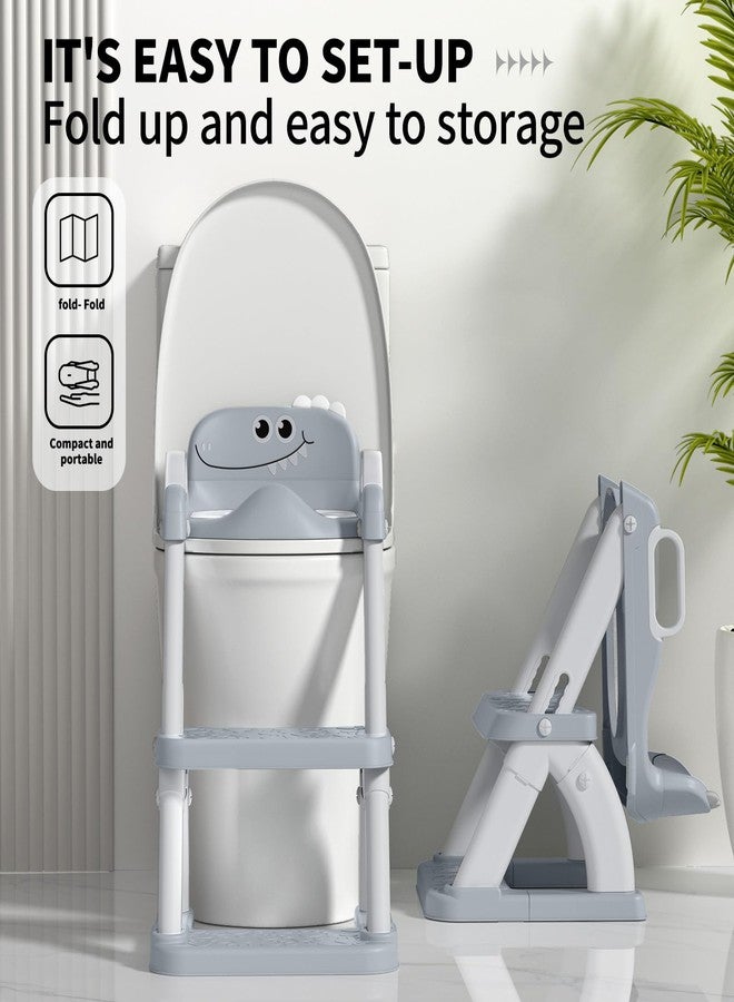 AJVV Potty Training Seat for Toddlers, 2 in 1 Potty Training Toilet with Anti-Slip Pad Step Stool, Toddler Toilet Seat for Boys and Girls (Include 2 Ducks) - Image 5