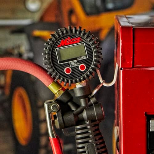 Milton S-575D Pro Digital Tire Inflator with Pressure Gauge, 15" Hose Ball Foot Chuck, Easy to Read 0.1 Display, Made In USA 255 PSI - Image 2