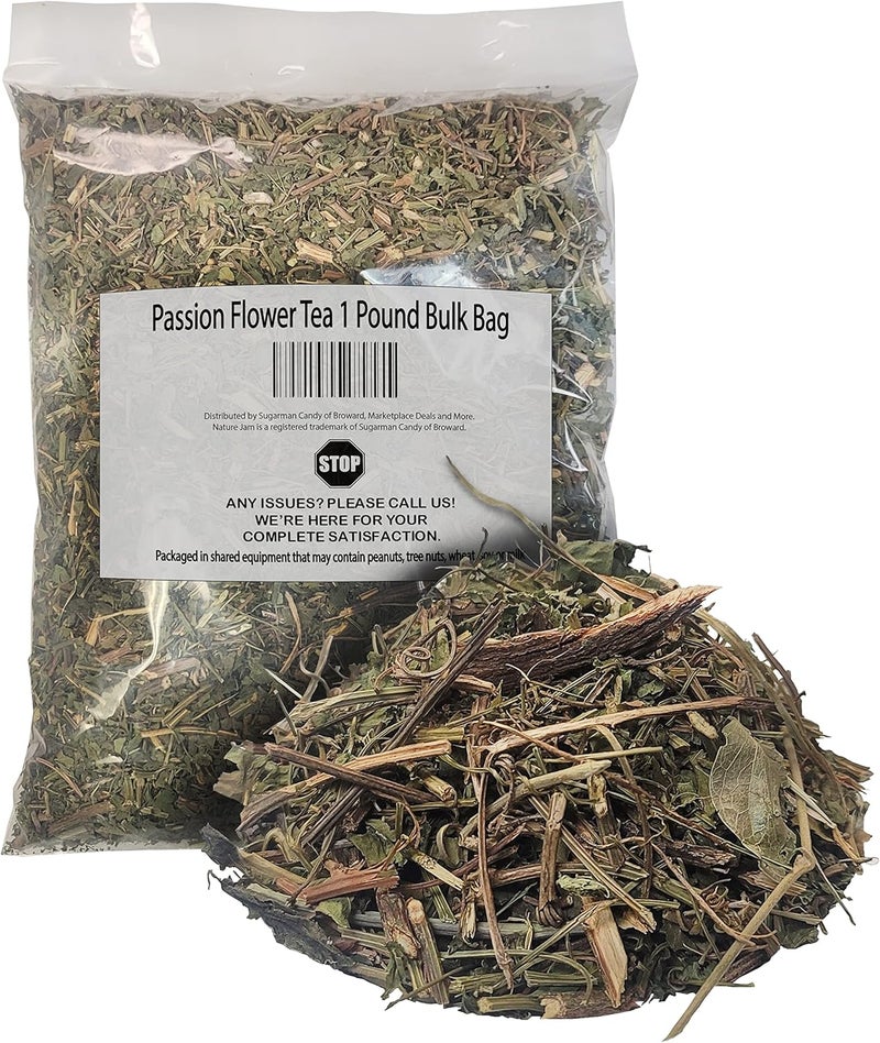 Naturejam Passion Flower Tea - 1 Pound Bulk Bag - Image 1