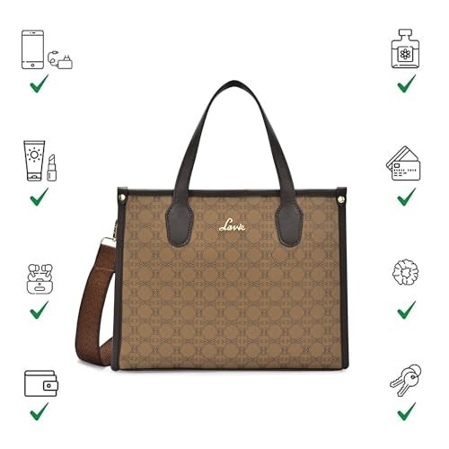 Lavie Women's Kelissa Satchel Handbag | Satchel Bag for Work | Ladies purse | Stylish Shoulder Bag | Gift For Women - Image 5
