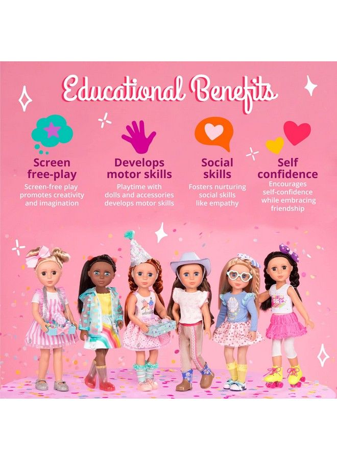 Glitter Girls Poodle Cuddles Fashion Outfit With Hair Bow 14Inch Doll Clothes And Accessories For Kids Ages 3 And Up Children’S Toys Brown/A (Gg50134Z) - Image 5