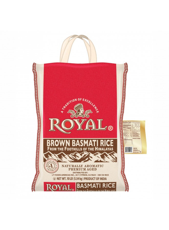 Royal Authentic Royal - Basmati Brown Rice Whole Grain, Naturally Gluten Free and Vegan - 10 Pounds  - Image 2