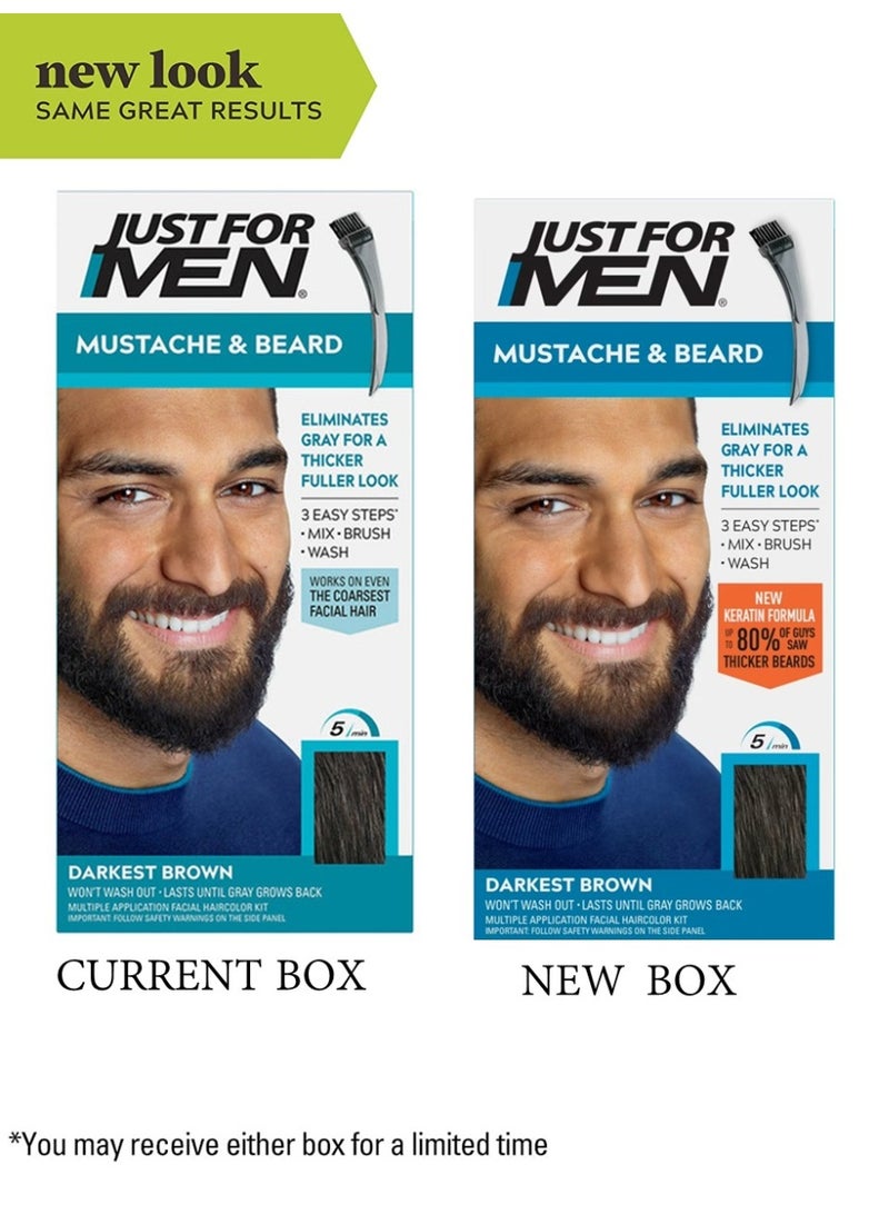 جست فور من صبغة اللحية والشارب من جَسَّتْ فور مَنِ - اغمق بني - Image 2