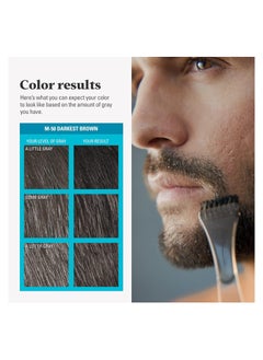 Just For Men Mustach and Beard Colour Darkest Brown M-50  - Image 3