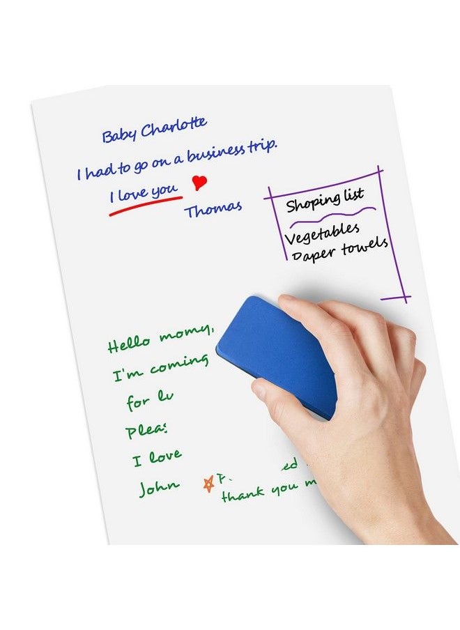 Scribbledo Magnetic Fridge Whiteboard Sheet For Kitchen Refrigerator Dry Erase Magnetic White Board Organizer & Planner 11"X17" Strong Magnet With Stain Resistant Technology Includes 6 Markers And Big Eraser  - Image 5