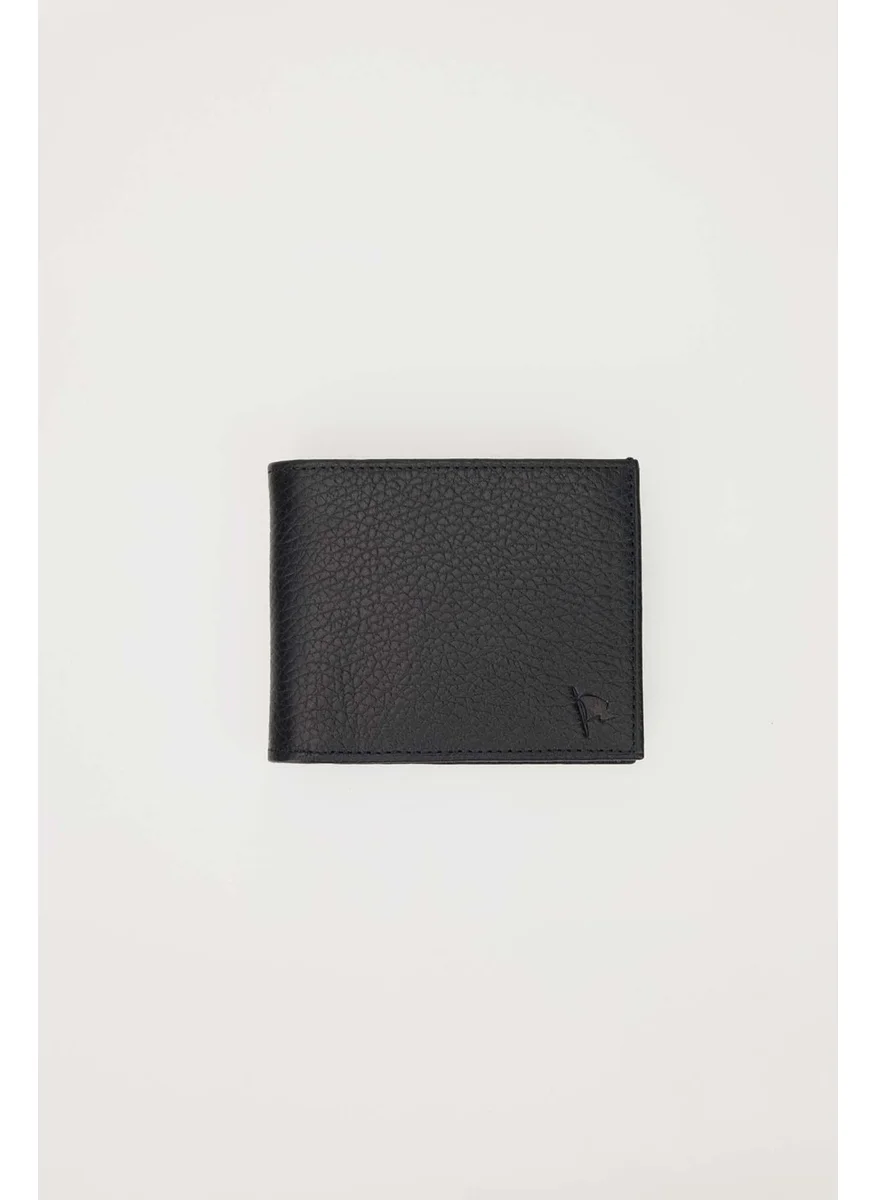 Tudors Genuine Leather Black Wallet