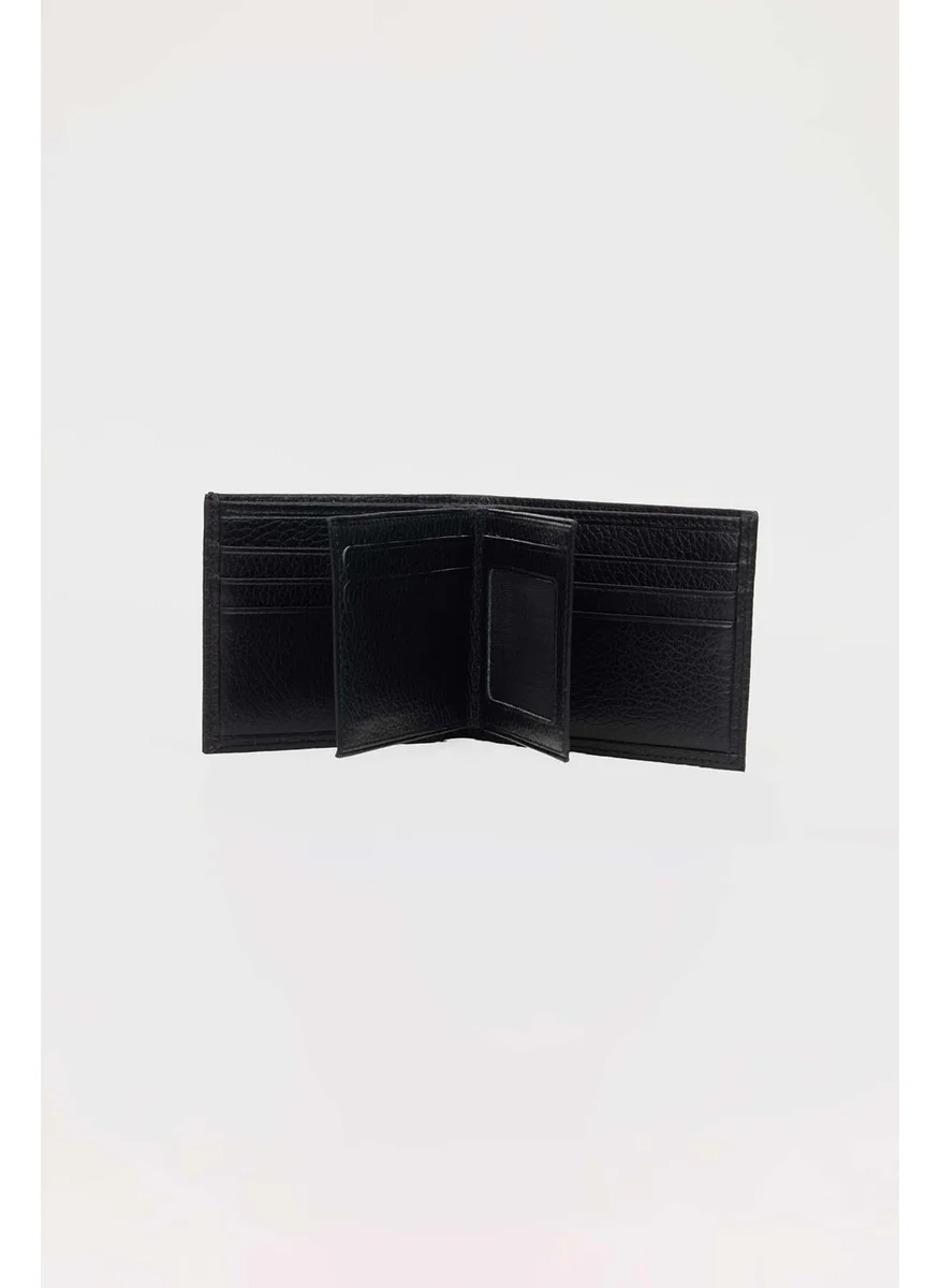 Tudors Genuine Leather Black Wallet
