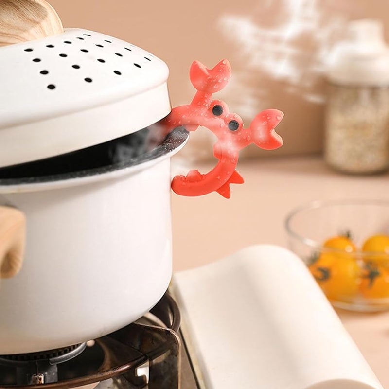 Green Silicone Holder Set For Spoons And Spatulas 5 Piece Kitchen Tool Rack - Image 4