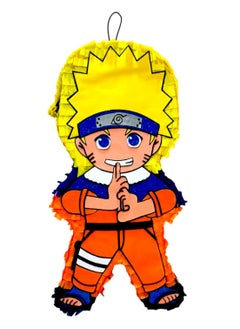 Naruto Themed Pinata, Party Favors for Boys & Girls,  Party Supplies Decorations, Fillable Candy Favors, Indoor and Outdoor Celebrations Interactive Pinata, Dragon Ball Z Party Ninja Naruto Pinata