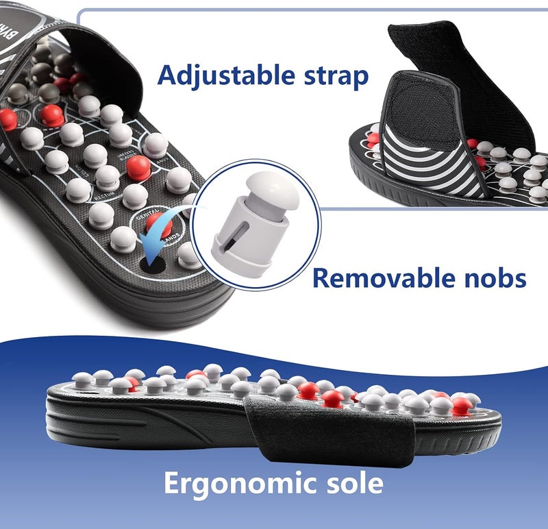 BYRIVER Tension Fatigue Relief Massager Circulation Slippers Sandals Foot Health Care Products Holistic Gift for Men Women Mom Dad Muscle Relaxer Trigger Point Massage Tool XL - Image 4