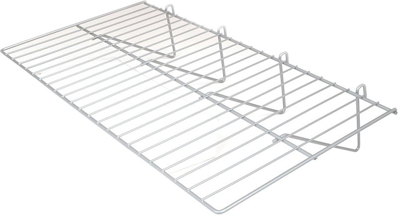 Econoco Deluxe 12" D x 23-1/2"W Straight Shelf for Grid Panel -Box of 6- (Chrome) - Image 5
