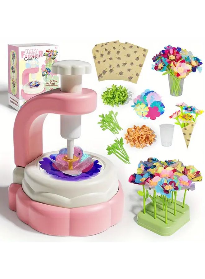 DIY Embossing Craft Kit 1 Set For Kids With Natural Art Tools Flowers And Leaves - Image 2