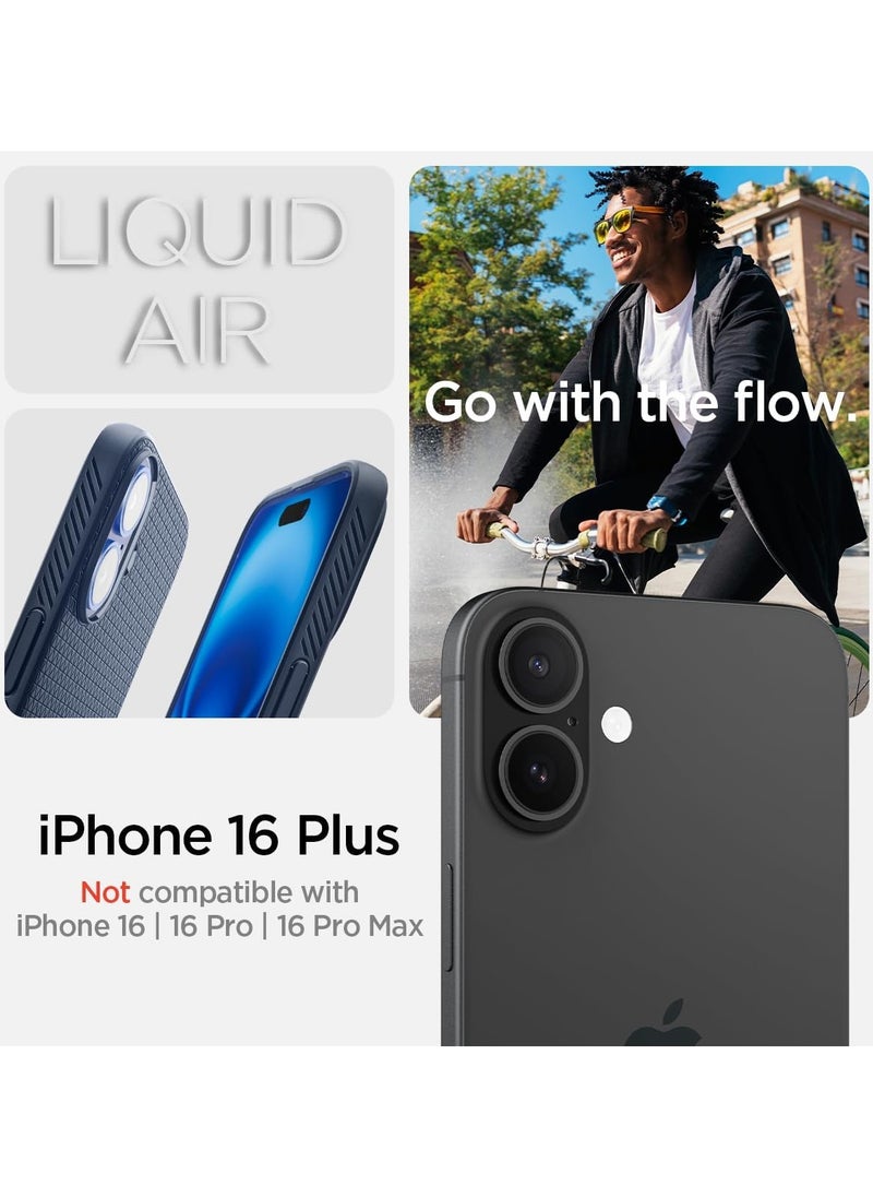 Liquid Air for iPhone 16 Plus Case Cover (2024) - Navy Blue