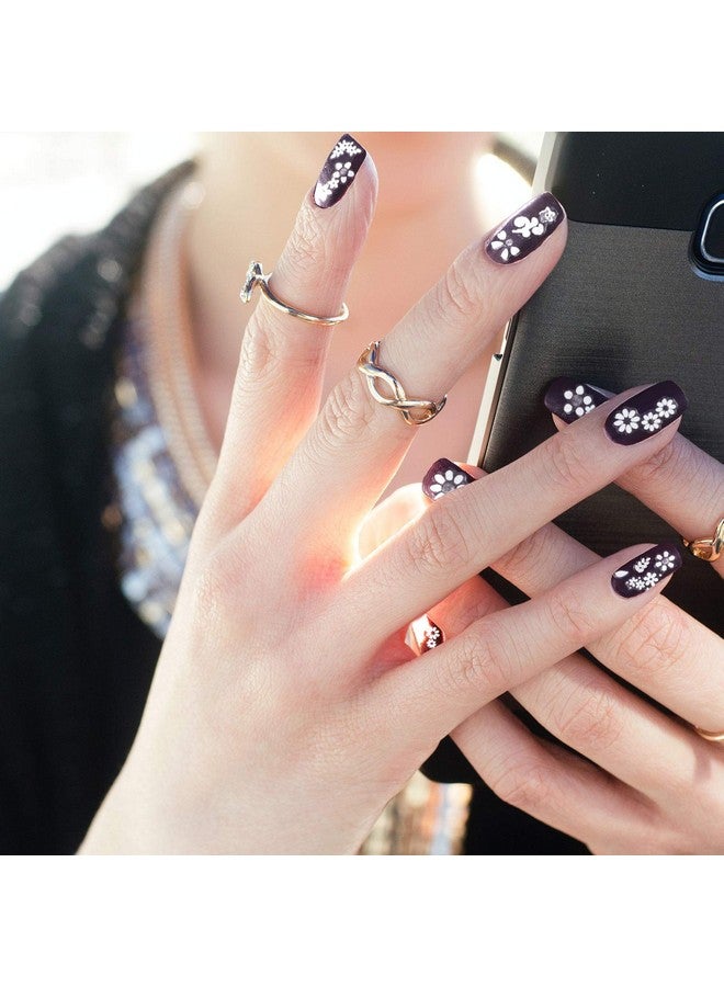 Blulu 5000 Pieces Flower Nail Stickers 100 Sheets 3D Self-Adhesive Nail Floral Stickers Multi-Design Flower Nail Decals Multicolor Flower Manicure Stickers with Tweezer (Classic-Chic Floral Series) - Image 5