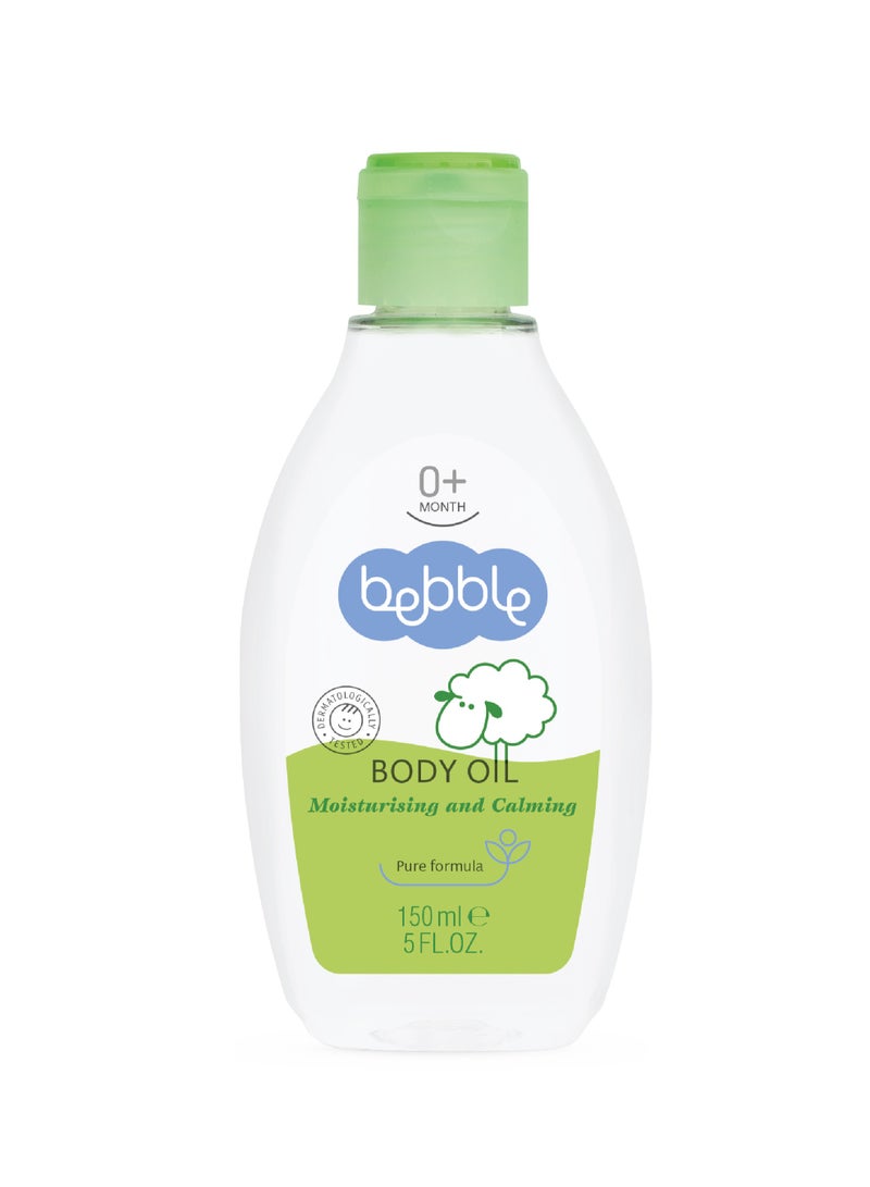 بيبل زيت بيبل للجسم يرطب ويرطب البشرة المهدئة بتركيبة نقية لحديثي الولادة 150 مل - Image 1