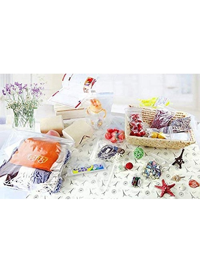 TRUE SHOP Multi Purpose Re-Usable Transparent Zip Lock Storage Bags Sizes (MEDIUM) (5x7-50pc, 6x8-25pc, 8x10-25pc) - Image 3