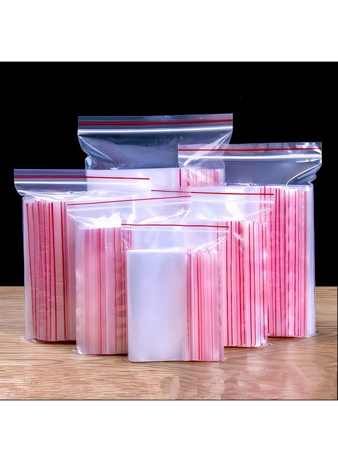 TRUE SHOP Multi Purpose Re-Usable Transparent Zip Lock Storage Bags Sizes (MEDIUM) (5x7-50pc, 6x8-25pc, 8x10-25pc) - Image 1
