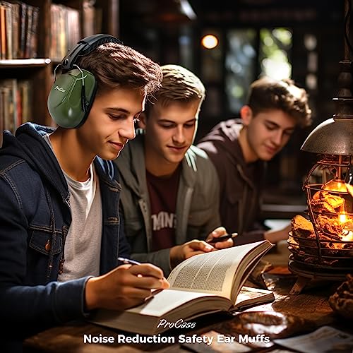 ProCase Noise Reduction Ear Muffs, Sound Proof Ear Protection, NRR 28dB Noise Cancelling Headphones for Adults Kids Autism, Hearing Protection for Shooting Gun Range Mowing -Armygreen - Image 5