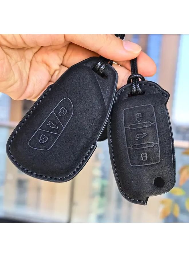 For VW Seat Skoda Key Fob Cover Universal Fit UP Passat Touran Golf Jetta Caddy Tiguan Taos T6.1 T Roc Octavia Fabia Kodiaq Karoq Rapid Toledo Leon Ibiza Ateca Arona All Around Protection Key Case Holder Durable Shell Scratch Resistant Car Fob Style A - Image 5