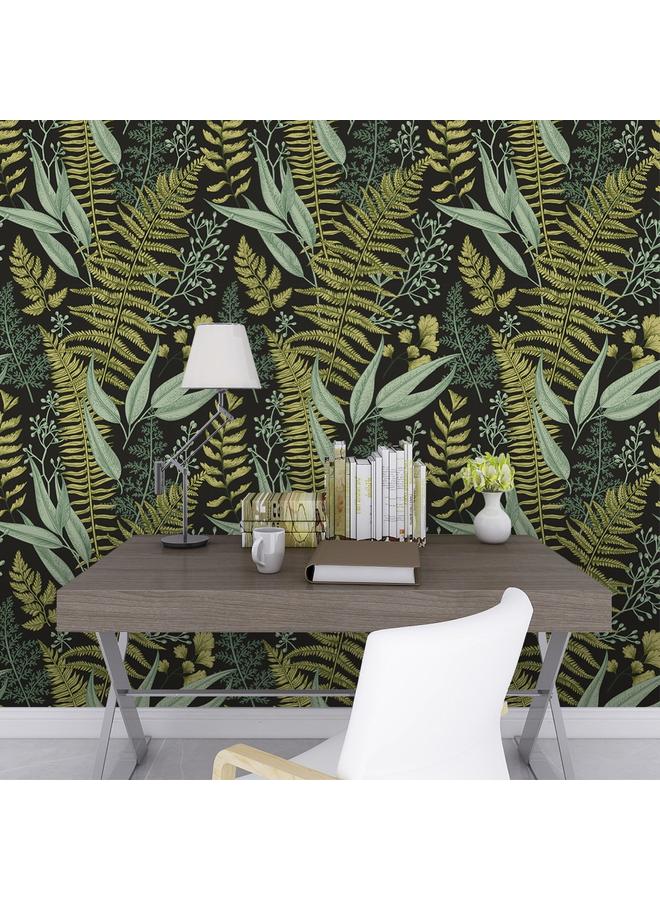 Bluejw Wallpaper Living Room Background Removable Wallpaper Green Plant Flower Seamless Self-adhesive Wallpaper RW131-157 - Image 2