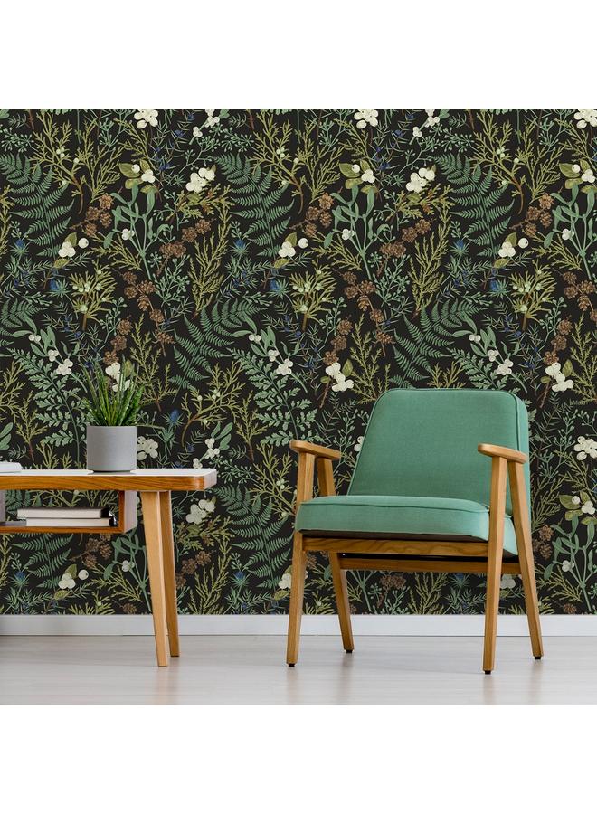 Bluejw Wallpaper Living Room Background Removable Wallpaper Green Plant Flower Seamless Self-adhesive Wallpaper RW131-157 - Image 4