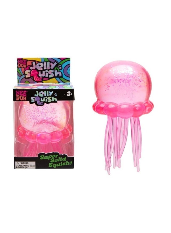 Needoh NEE DOH Jelly Squish | Jelly-like Stress-Relieving Toy with Swinging Tentacles - A Sensory Relief Tool (Pink) - Image 1