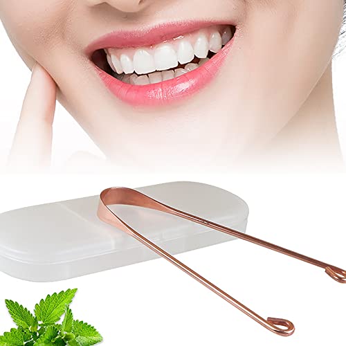 OREAYU™ 2 Pcs Copper Tongue Cleaner For Kids & Adults | Ayurvedic Tongue Scraper For Bad Breath & Oral Care (2) - Image 2