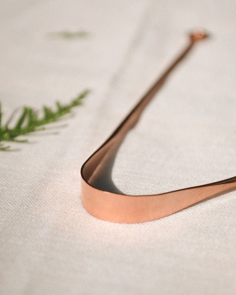 OREAYU™ 2 Pcs Copper Tongue Cleaner For Kids & Adults | Ayurvedic Tongue Scraper For Bad Breath & Oral Care (2) - Image 3