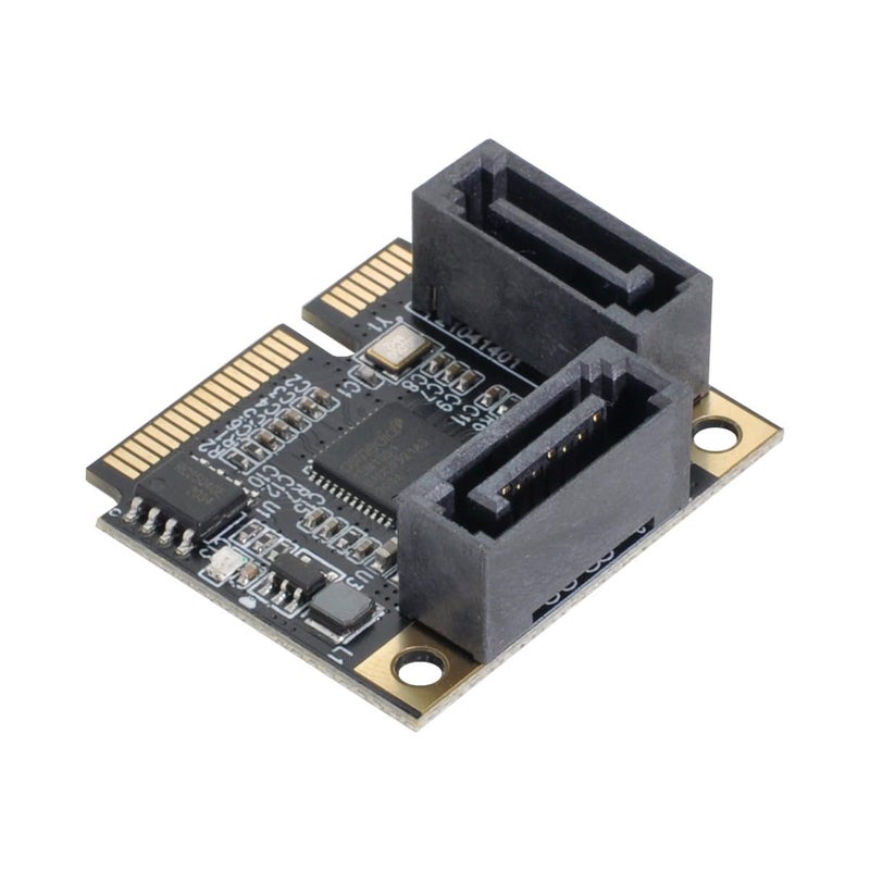 Chenyang Mini PCIE to 2 SATA 3.0 Extension Card Adapter for Motherboard SATA Hard Drive Port Extension - Image 1
