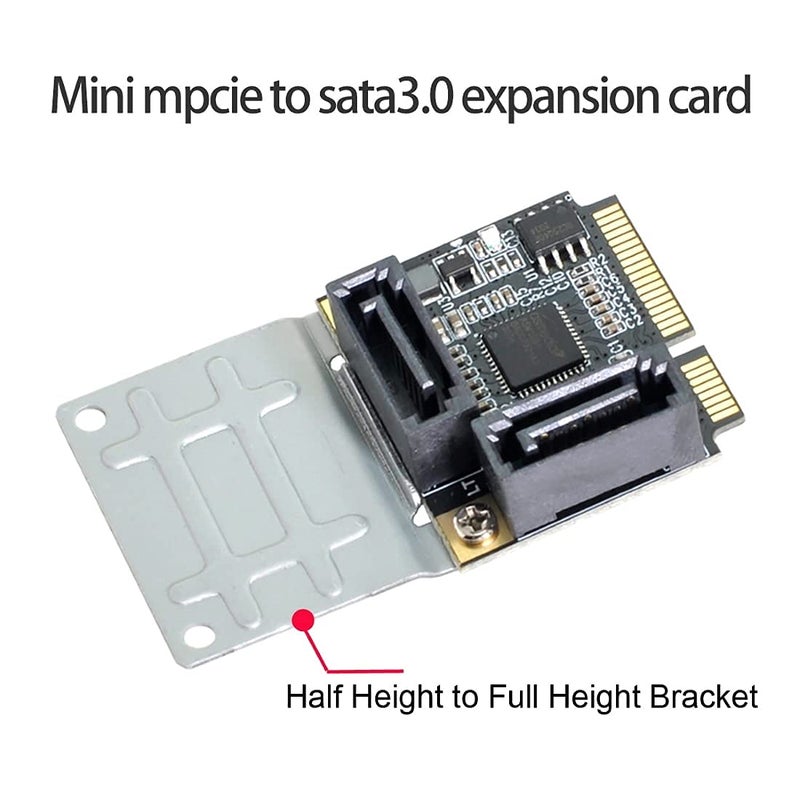 Chenyang Mini PCIE to 2 SATA 3.0 Extension Card Adapter for Motherboard SATA Hard Drive Port Extension - Image 4