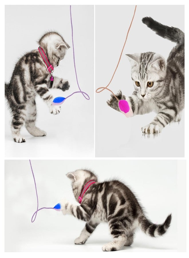 simarro 3 Pcs Cat Feather Wand Toys, Interactive Cat Teaser Wand Toy for Indoor Cats Adult, Colorful Feather Kitten Cat Stick Toys for Indoor Cats Play Chase Exercise - Image 5